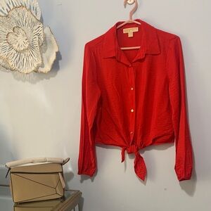 Michael Kors, beautiful red front tie, Lowes size medium